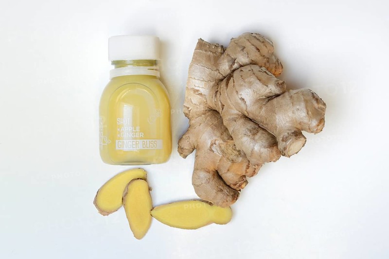 Ginger, ginger root and ginger shot