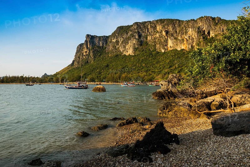 Beach with Shells, Khao Ta Mong Lai Forest Park, Prachuap Khiri Khan, Prachuap Khiri Khan Province, Central Thailand, Thailand