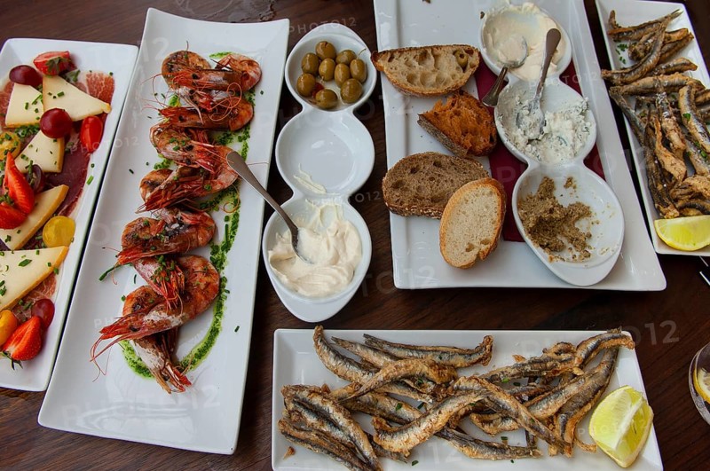 Typical Majorcan food, Port de Soller, Majorca, Spain
