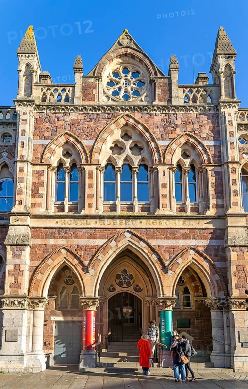 Museum and Art gallery, Royal Albert Memorial Museum building RAAM, Exeter city centre, Devon, England, UK built 1868