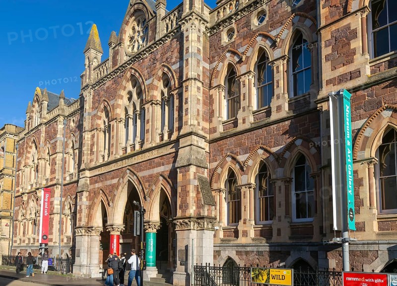 Museum and Art gallery, Royal Albert Memorial Museum building RAAM, Exeter city centre, Devon, England, UK built 1868