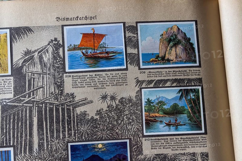 German colonies. Bismarck archipelago. An anthology published by Cigaretten-Bilderdienst Dresden from 1936. Germany