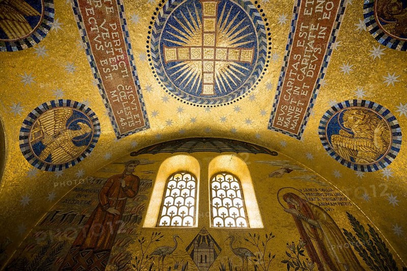 Chapel of Tears, Mont Sainte-Odile Abbey, Ottrott, Bas-Rhin Department, Alsace, France
