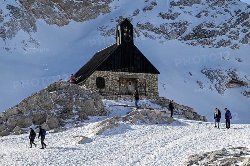 Kapelle Maria Heimsuchung am Zugspitzplatt, Grainau Municipality, Garmisch-Partenkirchen District, Bavaria, Germany