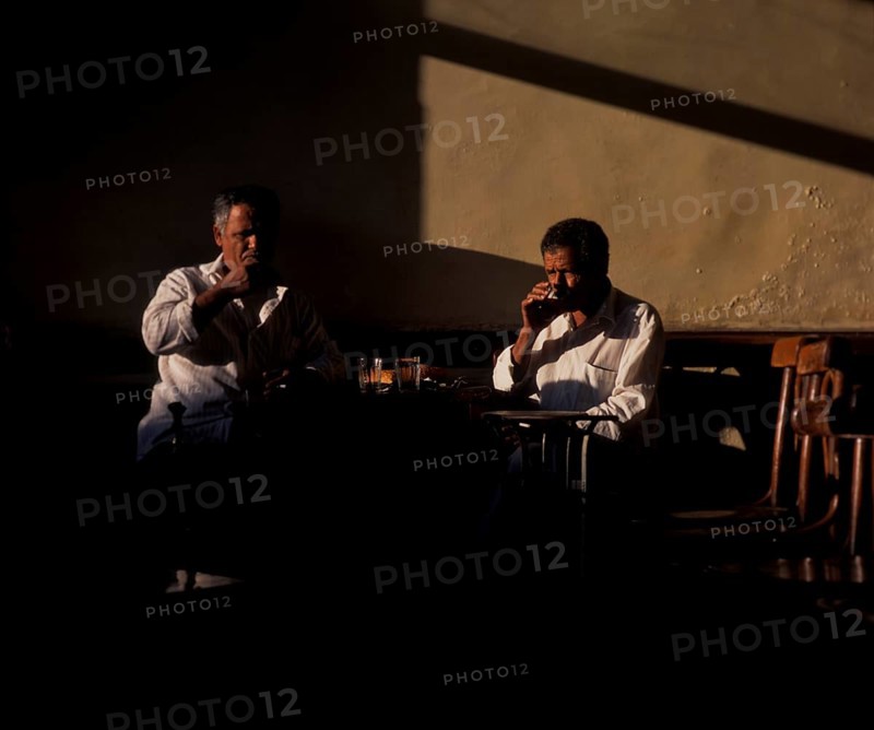 Souk, men in cafe, Amman, Jordan
