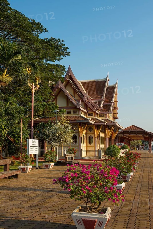 Royal Railway Station Pavilion, Hua Hin, Prachuap Khiri Khan, Central Thailand, Thailand