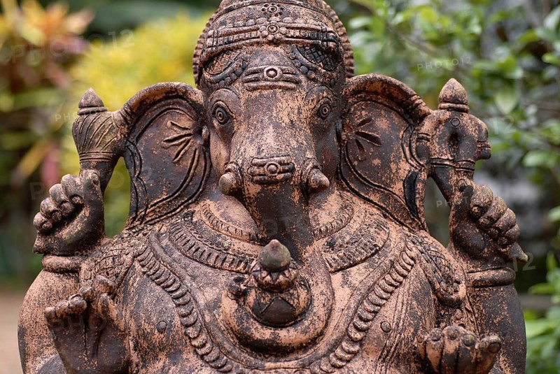 Ganesha clay sculpture, Peermade, Kerala, India