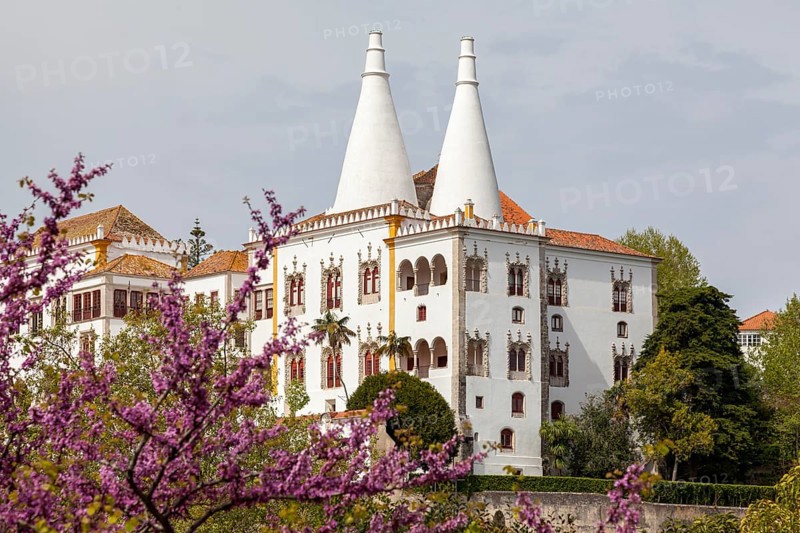 PalÃ¡cio Nacional de Sintra (also known as PalÃ¡cio Nacional or PaÃ§o Real or PalÃ¡cio da Vila, in German National Palace of Sintra) former royal palace, Sintra, Portugal