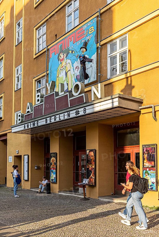 Kultkino Babylon am Rosa Luxemburg Platz, arthouse cinema opened in 1929, some of whose films are accompanied by a live orchestra, Berlin, Germany