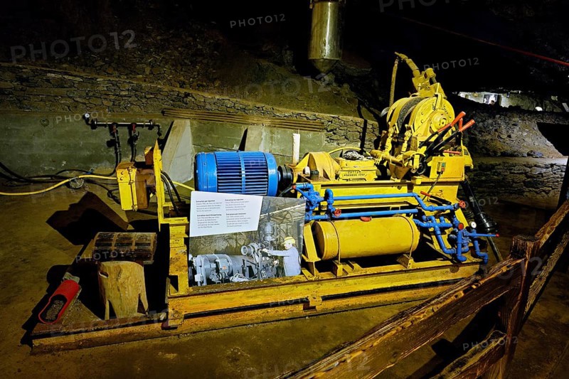 Salt extraction machine, salt mine, Bex, Canton of Vaud, Switzerland