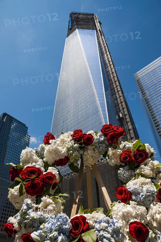 High-rise construction site, skyscraper construction, One World Trade Center, Freedom Tower, 9-11 Memorial, Ground Zero, New York City, USA, North America, America