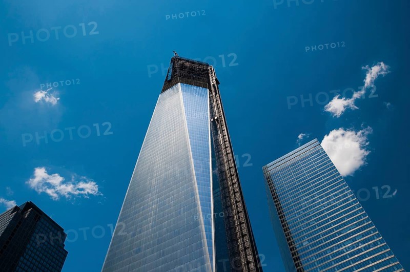 High-rise construction site, skyscraper construction, One World Trade Center, Freedom Tower, 9-11 Memorial, Ground Zero, New York City, USA, North America, America