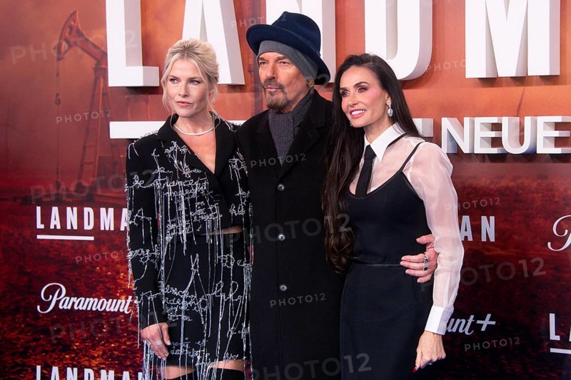 Billy Bob Thornton, Demi Moore, Ali Larter (cast), LANDMAN, red carpet for the European premiere of the second season of the Paramount+ series at ZOO PALAST, Berlin, 14.11.2025