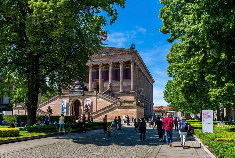 The Old National Gallery on Museum Island, Berlin, Germany
