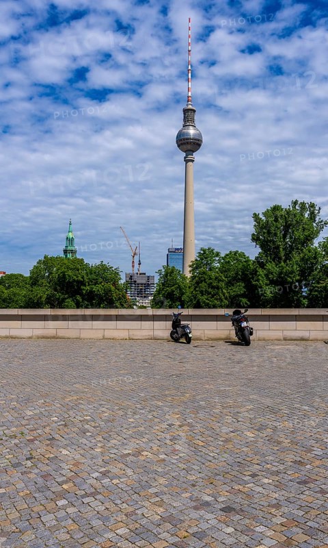 Berlin television tower at Alexanderplatz, Germany