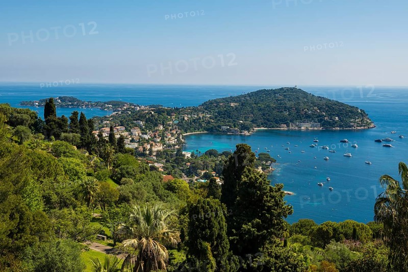 Panorama, Saint-Jean-Cap-Ferrat, Cap Ferrat, Alpes Maritimes, Provence Alpes Cote d'Azur, French Riviera, South of France, France