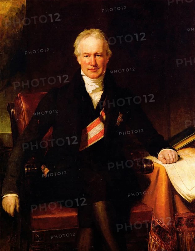 Friedrich Wilhelm Heinrich Alexander von Humboldt (born 14 September 1769 in Berlin, died 6 May 1859 in the same city), German explorer with a field of activity extending far beyond Europe, Historical, digitally restored reproduction from a 19th century original, Record date not stated