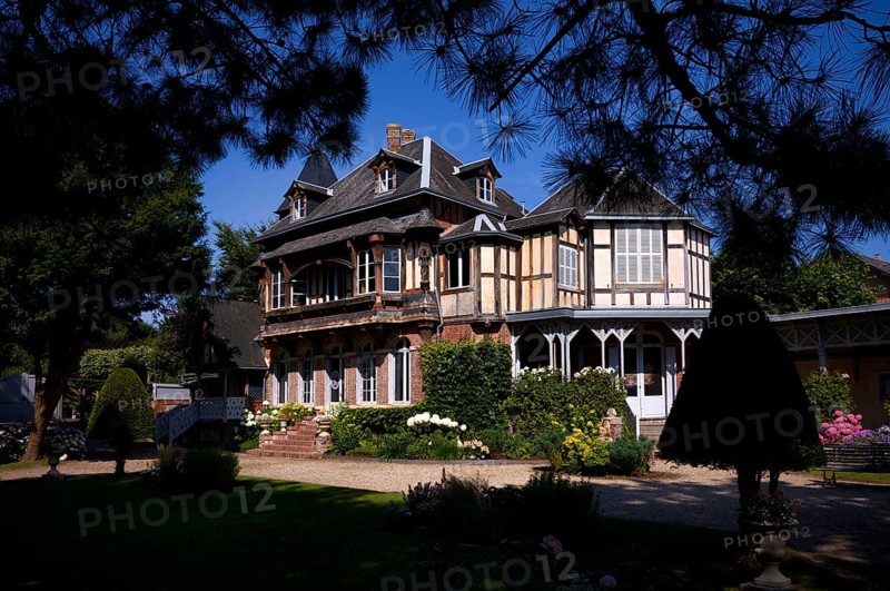 Maison Maurice Leblanc, museum in the garden and home of the writer known for Arsène Lupin, Étretat, Normandy, Seine-Maritime, France