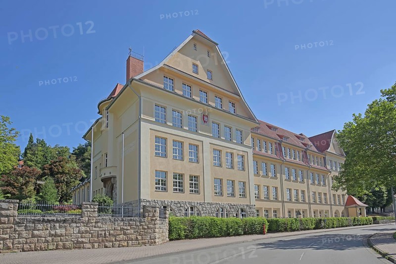 Primary school building, Schmalkalden, Franconia, Thuringia, Germany