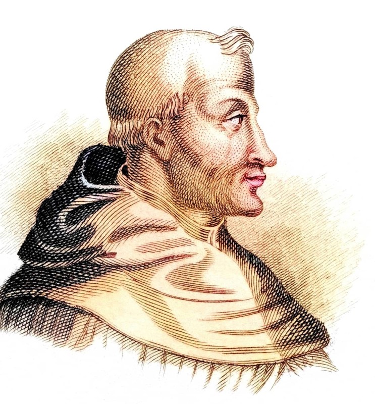 Thomas Aquinas (born shortly in front of or shortly after New Year's Day 1225 at Roccasecca Castle near Aquino in Italy, died 7 March 1274 in Fossanova. March 1274 in Fossanova, also called Thomas Aquinas, the Aquinate (e) or just Thomas, Italian Tommaso d'Aquino) was an Italian Dominican, an influential philosopher and an important Catholic theologian and priest, from the book Crabbe's Historical Dictionary, 1825, Historical, coloured, digitally restored reproduction from a 19th century original, Record date not stated