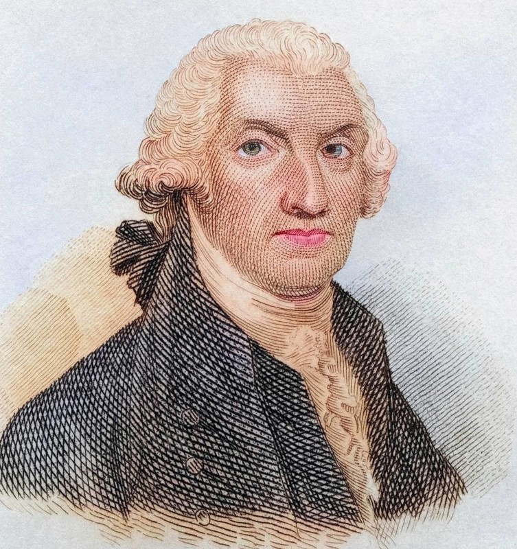 George Washington (born 22 February 1732 on the Wakefield estate, died 14 December 1799 on Mount Vernon, Virginia) was the first President of the United States of America from 1789 to 1797, Historical, coloured, digitally restored reproduction from a 19th century original, Record date not stated