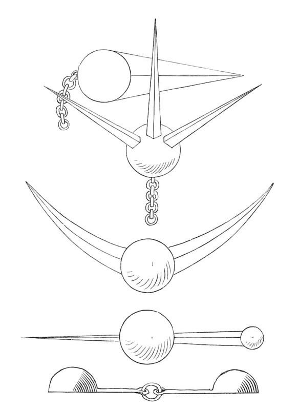 Bar and chain shot in naval warfare in the 17th century, from the book The British Army, 1868, Historical, digitally restored reproduction from a 19th century original, Record date not stated