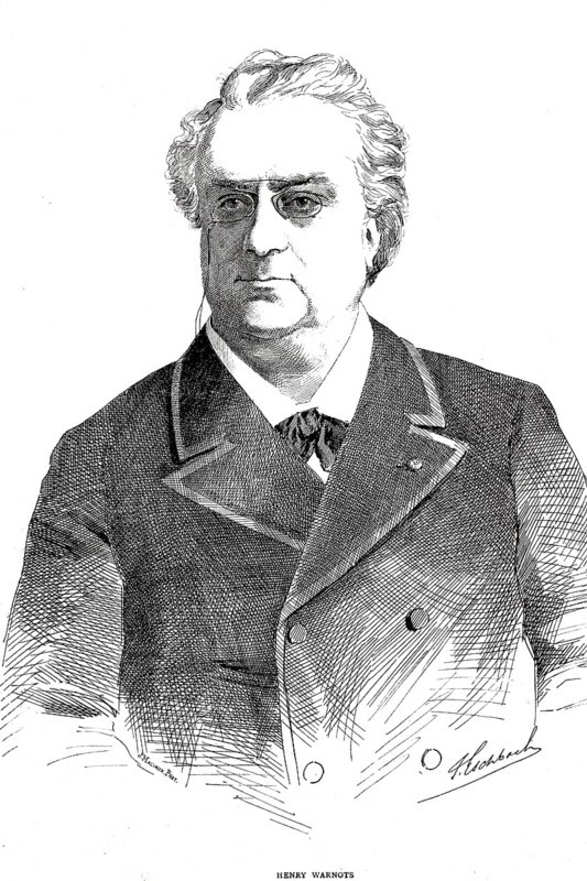 Henri Warnots, Henry Warnots, (11 July 1832 - 27 February 1893) was a Belgian operatic tenor, composer and scientist, Historic, digitally restored reproduction from a 19th century master, Record date not stated