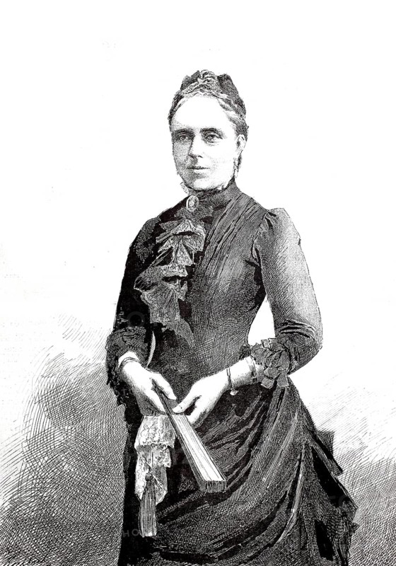 Victoria Adelaide Mary Louisa, Princess of Great Britain and Ireland, from 1888 Empress Frederick (born 21 November 1840 in Buckingham Palace, London, died 5 August 1901 in Schloss Friedrichshof, Kronberg im Taunus), was the first child of Albert of Saxe-Coburg and Gotha and Queen Victoria of Great Britain, a British Princess Royal of the House of Saxe-Coburg and Gotha, Historical, digitally restored reproduction from a 19th century original, Record date not stated
