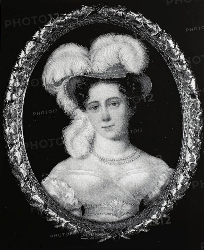 Luise, Princess of Saxe-Gotha-Altenburg, Princess Luise Pauline Charlotte Friederike Auguste of Saxe-Gotha-Altenburg, born 21 December 1800, died 30 August 1831, by marriage a Duchess of Saxe-Coburg-Saalfeld, Historical, digitally restored reproduction from a 19th century original, Record date not stated