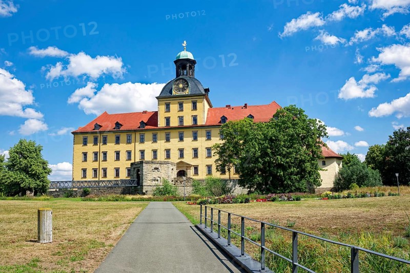 Johannisteich, castle park, Museum Zeitzer Schloss Moritzburg, early baroque style, Zeitz, Saxony-Anhalt, Germany