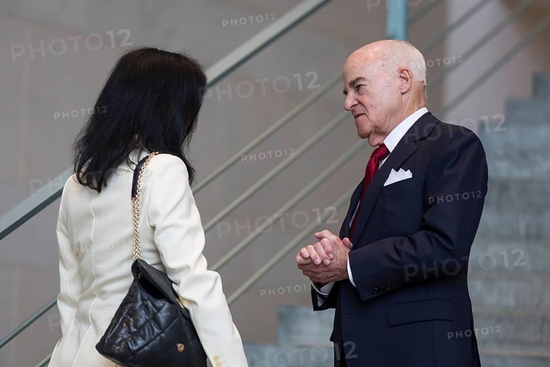 Katherina Reiche (CDU, Federal Minister for Economic Affairs and Energy) and Henry Kravis (co-owner of private equity firm KKR) after the Made for Germany investment summit at the Federal Chancellery. The investment summit aims to strengthen Germany as a business location, with representatives from a total of 61 German companies meeting with Chancellor Merz. Berlin, 21 July 2025
