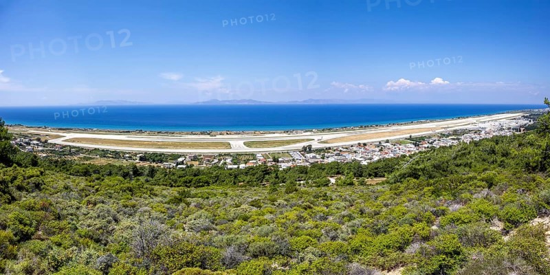 View of Rhodes Airport, Greece