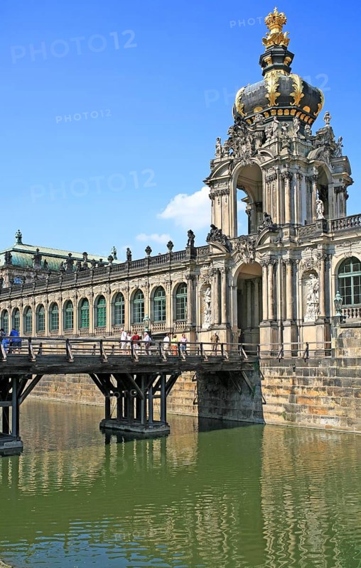 Partial view, Building, Dresden Zwinger, Baroque architecture, Dresden, Germany