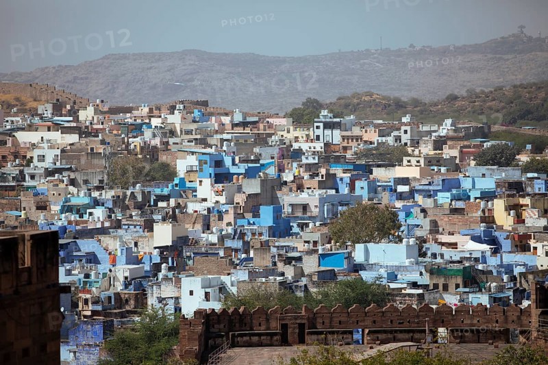 City view of the blue houses of Jodhpur, Rajasthan, India
