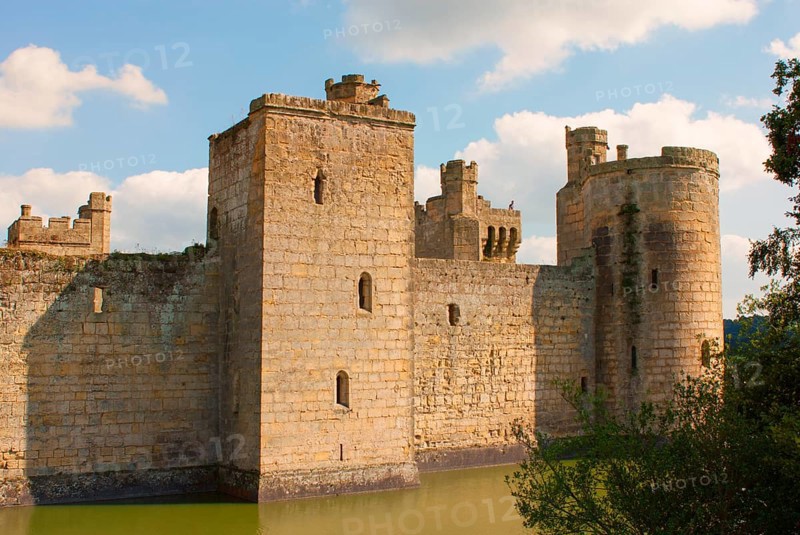 Bodiam Castle is located in East Sussex near the River Rother. It has long been one of England's most popular and best-known castles. England, UK