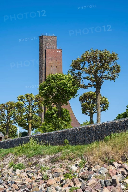 Naval memorial, Laboe, Baltic seaside resort, fjord, Baltic Sea, North Frisia, Schleswig-Holstein, Germany