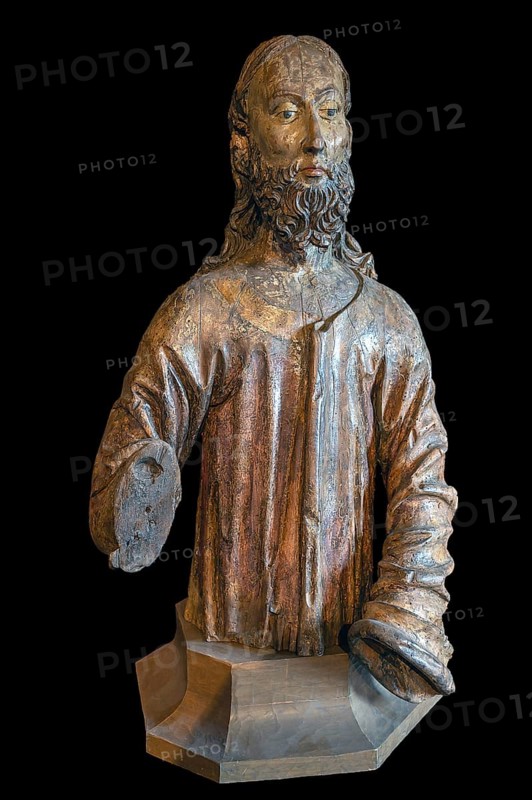 Fragment of Christ from a palm donkey, around 1450, Stadtmuseum Radolfzeii, Seetorstr.11-17, Radolfzell, Baden-Württemberg, Germany
