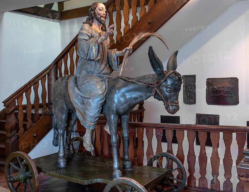 Palmesel, created in 1767, Städtisches Museum, Krummebergstr. 30, Überlingen, Baden-Württemberg, Germany
