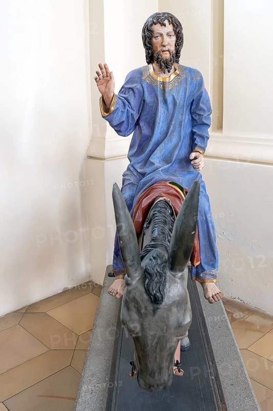 Palmesel, around 1490, St John's parish church, Biberacher Str. 6, Ummendorf, Biberach district, Baden-Württemberg, Germany