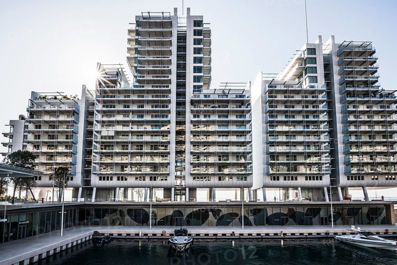 Luxury flats by the sea, architect Renzo Piano, Petit Portier, Monte Carlo, Cote d'Azur, Monaco