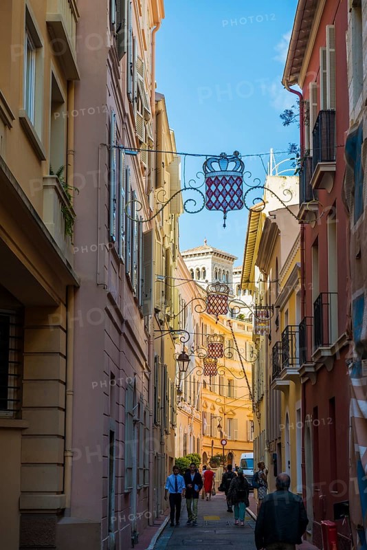 Alley in the old town, Cote d'Azur, Monaco