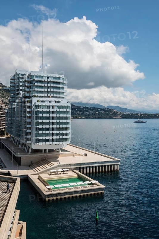 Luxury flats by the sea, architect Renzo Piano, Petit Portier, Monte Carlo, Cote d'Azur, Monaco