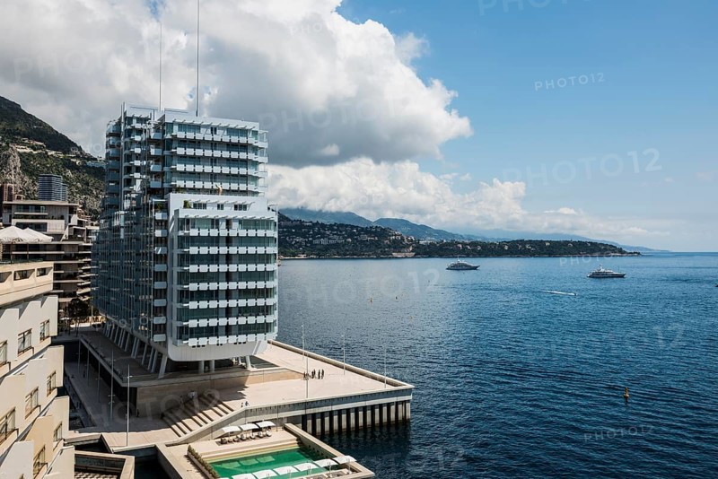 Luxury flats by the sea, architect Renzo Piano, Petit Portier, Monte Carlo, Cote d'Azur, Monaco