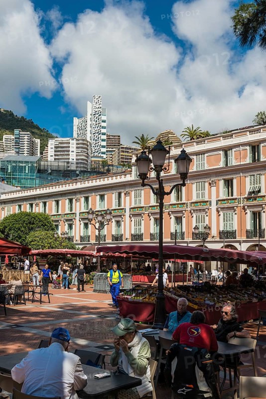 House facades, Monte Carlo, Cote d'Azur, Monaco