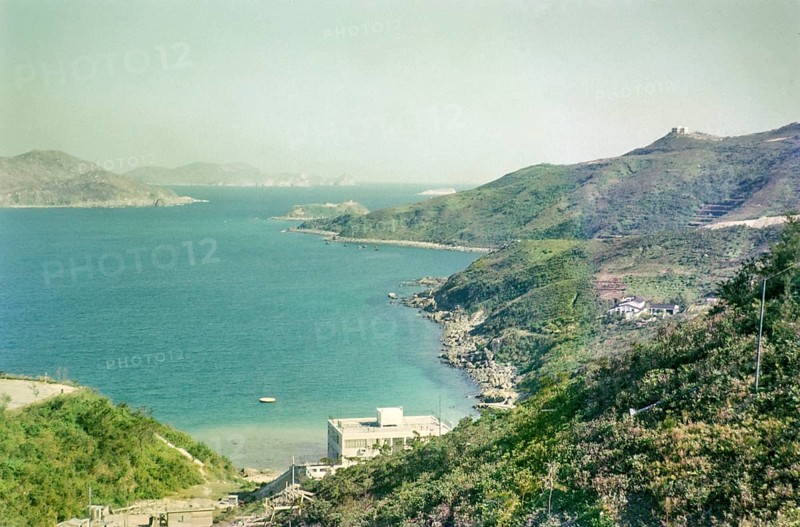 Coastline landscape at Yau Yue Wan, Port Shelter, New Territories coast, Hong Kong, Asia 1965