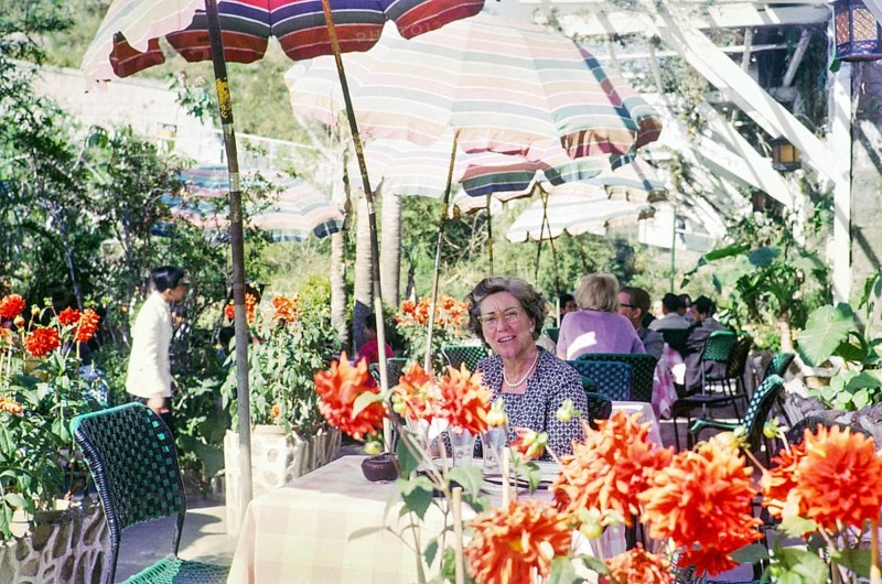 People at the The Peak Lookout restaurant, The Peak, Hong Kong, Asia, 1965