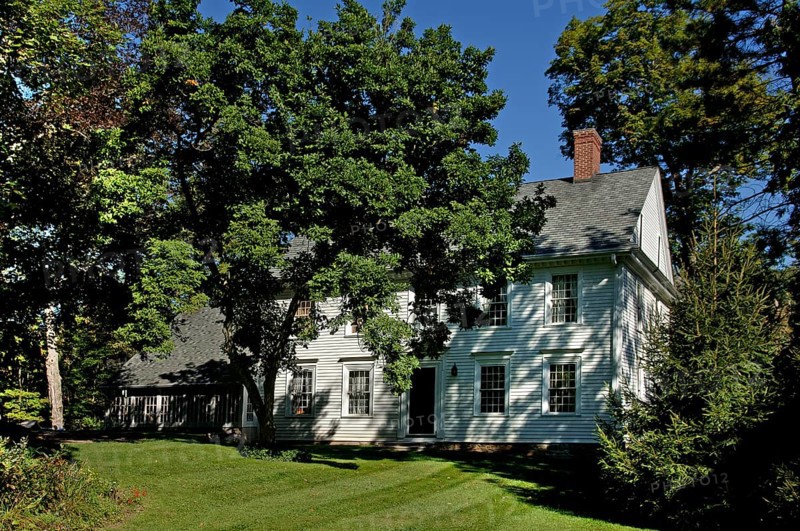 Early wooden settler's house 1780, Marksboro, New Jersey, USA