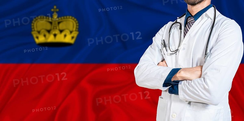 Liechtenstein national health system. Liechtenstein health and medical insurance concept