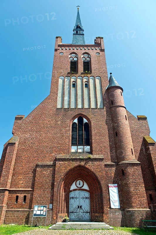 St Mary's Protestant Church, town of Usedom, Usedom Island, Mecklenburg-Western Pomerania, Germany