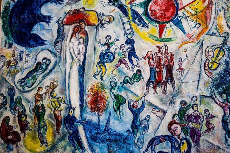 Museum, Fondation Maeght, artist Marc Chagall, St. Paul de Vence, Provence Alpes Côte d'Azur, South of France, France